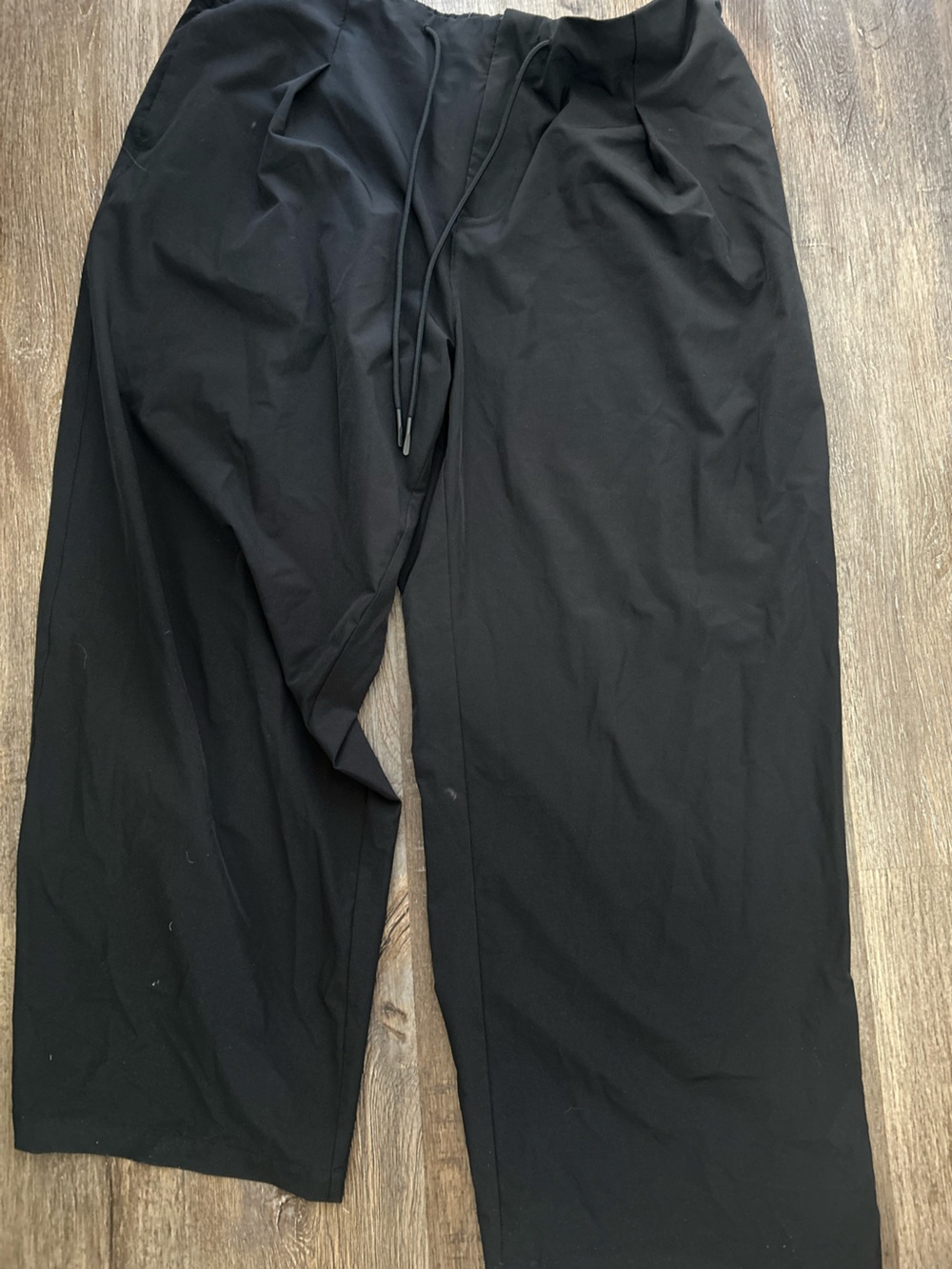 Avia Black Athletic Lounge Pants with Elastic Waist